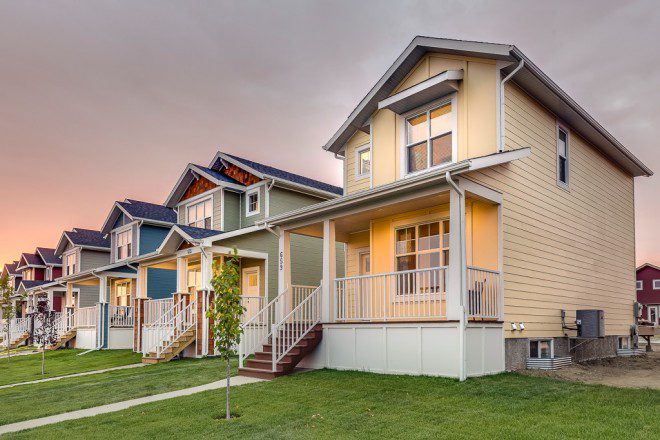 Homes in the Meadows area of Saskatoon by Arbutus Properties