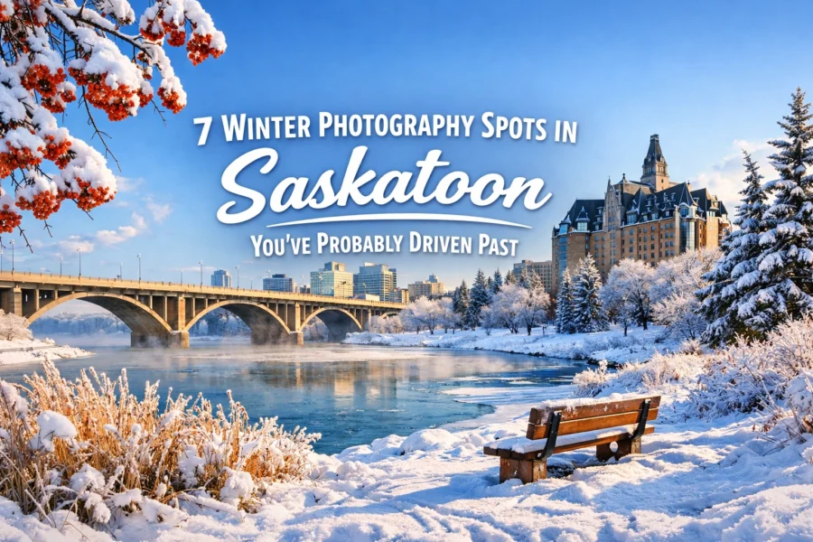 7 Winter Photography Spots in Saskatoon You've Probably Driven Past