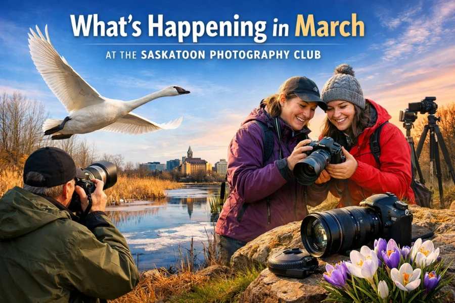 What's Happening in March at the Saskatoon Photography Club