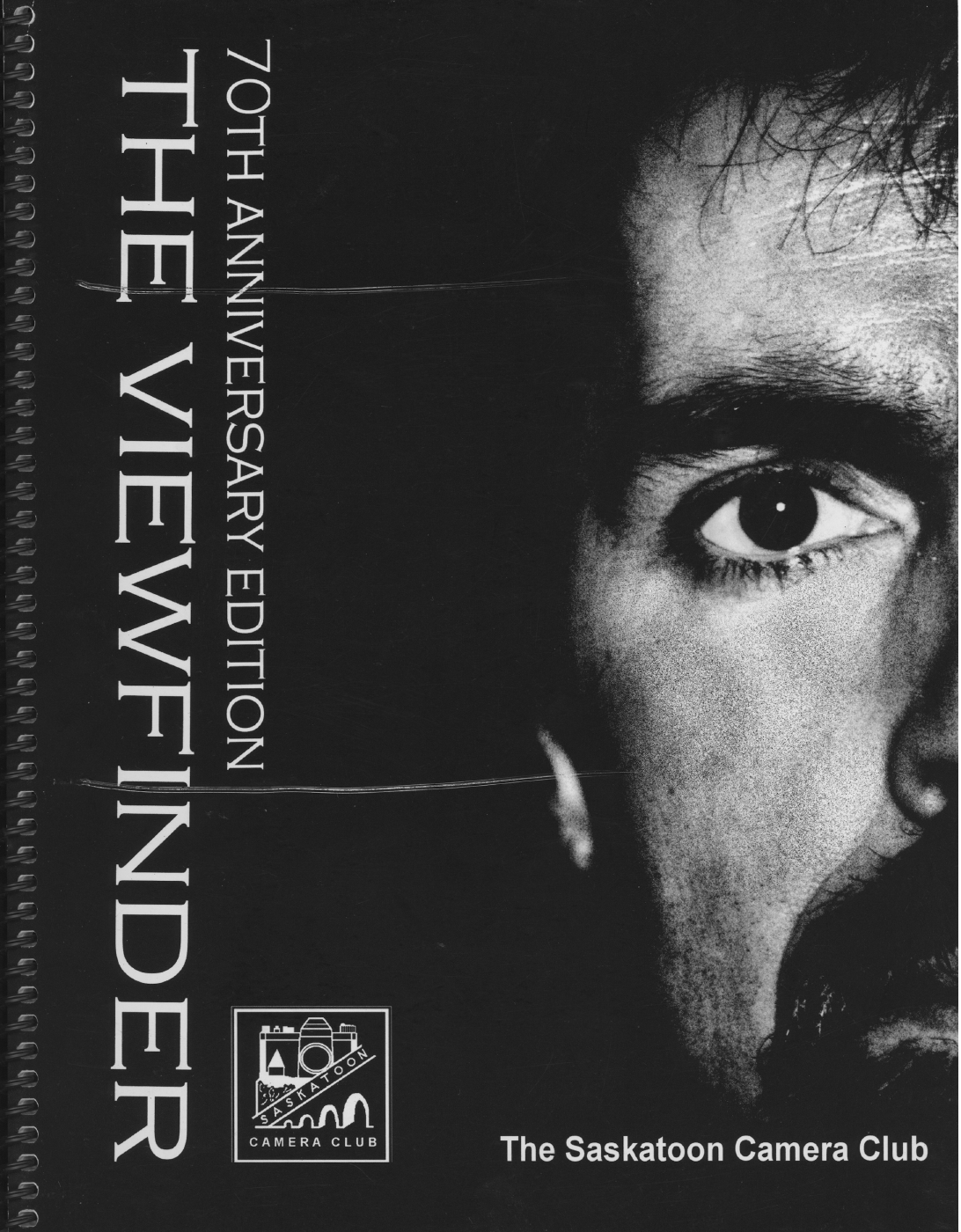 Cover of The Viewfinder, 70th Anniversary Edition, featuring a black-and-white portrait